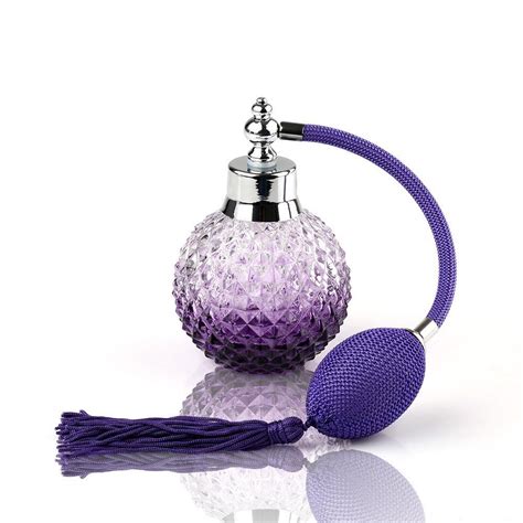 Amazon Refillable Empty Glass Perfume Bottle With Black Mesh Spray