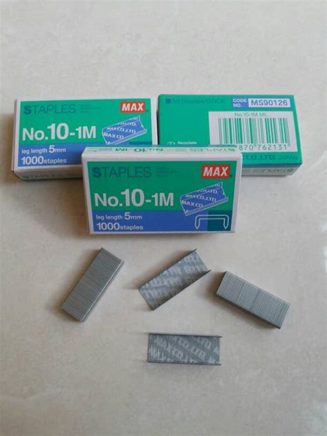 Jual Isi Staples Max Kecil No 10 1m Refill Stapler No 10 Eka Atk