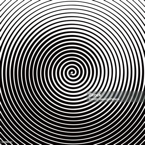 concentric spiral abstract background stock illustration