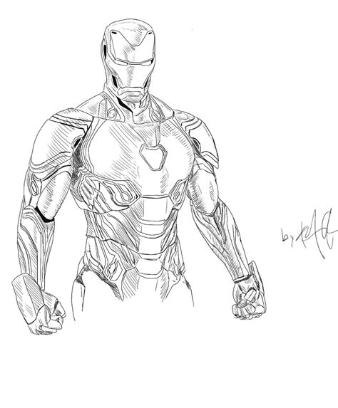 iron man drawing  pencil  paintingvalleycom explore collection