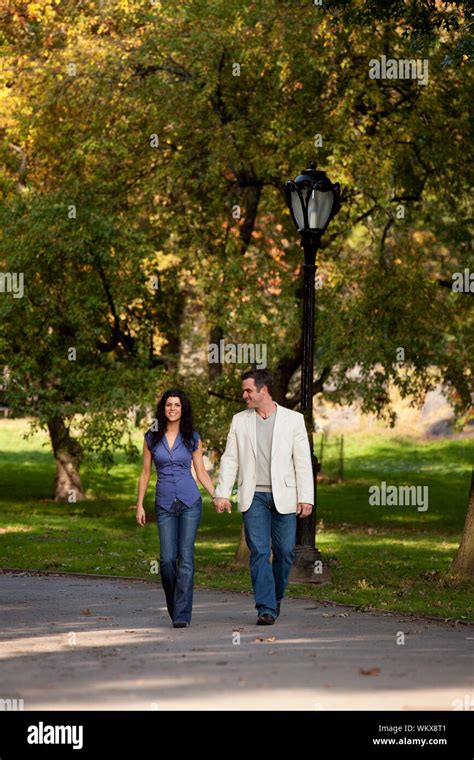 happy walk people stock photo alamy