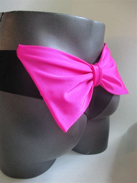 Sexy Cheeky Bikini Bow Bottoms Pink Bow Brazilian Cheeky Cut Etsy