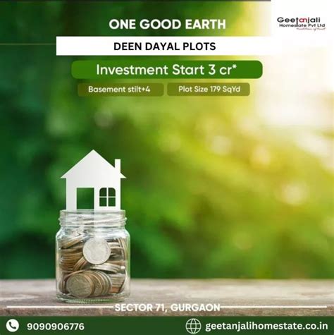 Ppt One Good Earth Deen Dayal Plots Geetanjali Homestate Powerpoint