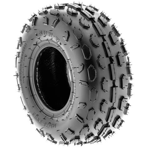 SunF 145 70 6 ATV UTV Knobby Tire 145 70x6 Light Weight 6 PR A015