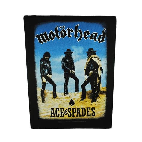 xlg motorhead ace  spades  patch heavy metal band  sew