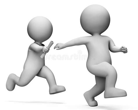 Passing Baton Stock Illustrations 193 Passing Baton Stock
