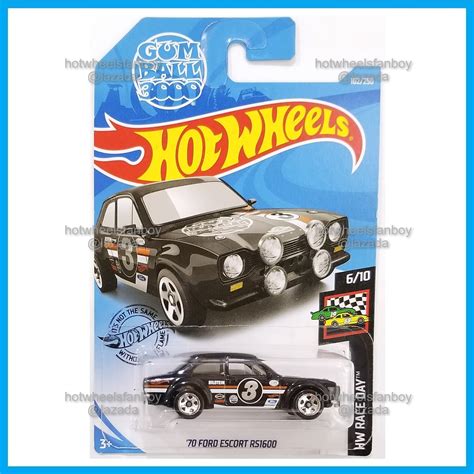 Hot Wheels Ford Escort R Hw Race Day Black Gumball Bilstein Castrol