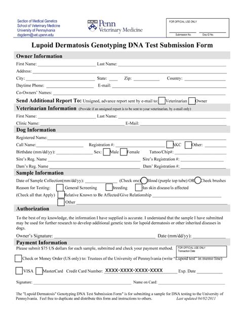 Fillable Online Gspca Dna Test Form How Does It Look Like Fax Email Print Pdffiller