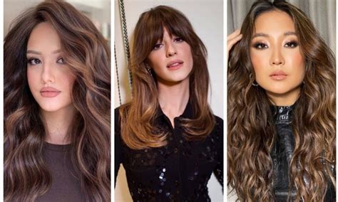 Модне фарбування волосся 2025 як виглядає стильний каштановий колір babydoll brunette фото