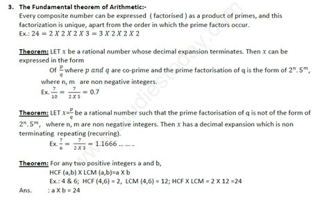 Cbse Class 10 Mathematics Real Numbers Assignment Set E