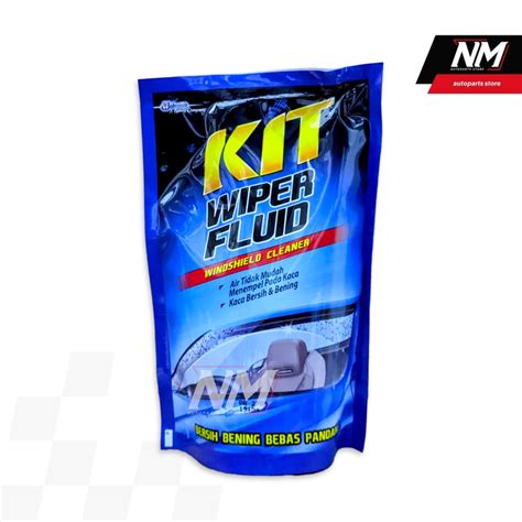 Jual KIT Wiper Fluid Cairan Pembersih Kaca Depan Mobil Pouch 400ml