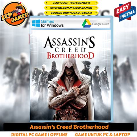 Assassin S Creed Brotherhood Pc Game Offline Digital Download Dlc Ecpgames Shopee