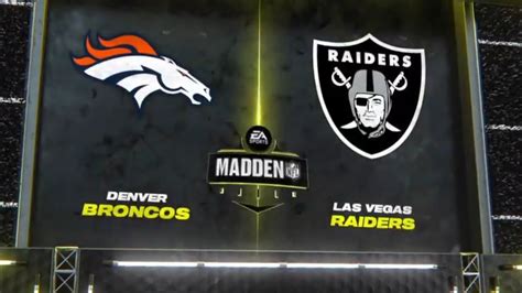 Denver Broncos Vs Las Vegas Raiders 2023 Week 18 Game Simulation