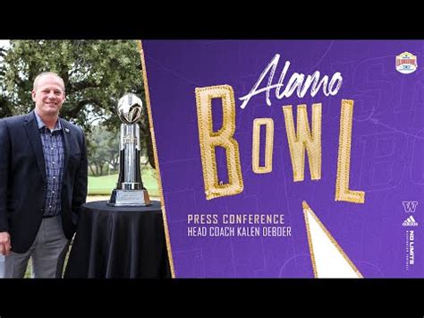 Head Coach Kalen DeBoer Alamo Bowl Press Conference Hardcore Husky Forums