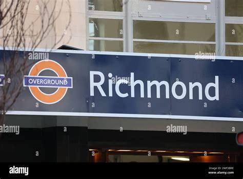 Richmond Station Sign London Stock Photo Alamy