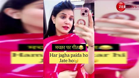 Seductive Bhabhi Made A Remake Of Kesariya Song And Made Mosquito Song Hot Bhabhi