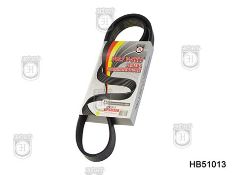 Ремень генератора поликлиновый HB51013 (5PKx1013) (HORT), Lanos 1,6 с ...