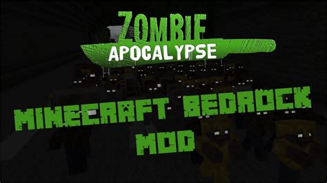 Zombie Apocalypse Minecraft Bedrock Mod 116 Addonbehavior Pack