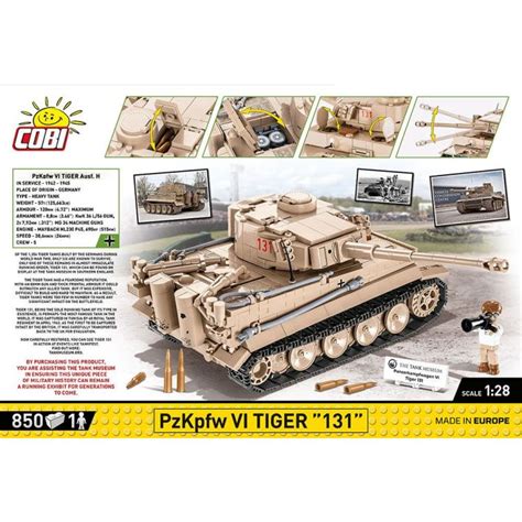 Panzerkampfwagen VI Tiger 131 COBI 2556 Czołgi i pojazdy Cobi eu