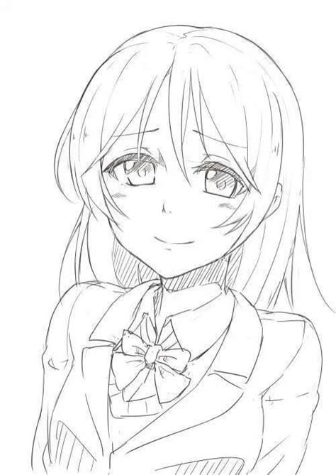動漫人物設計，lovelive甜美少女角色線稿參考 每日頭條