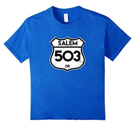 Salem 503 Area Code T Shirt Vintage Road Sign Tee