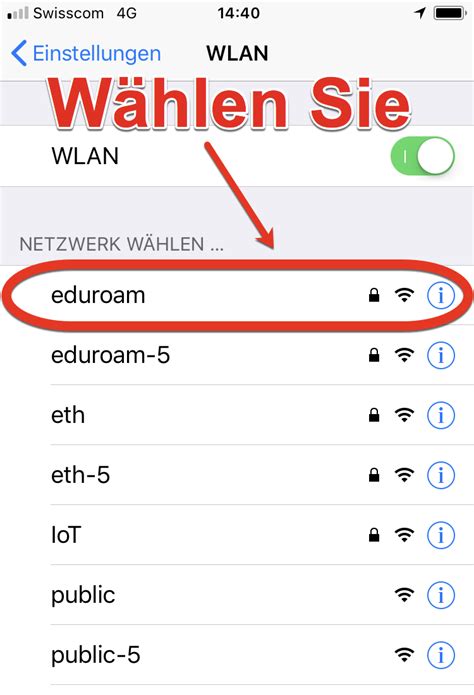WLAN iOS – IT Services Group Departement Architektur
