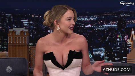 Sydney Sweeney Sexy Shows Off Her Hot Tits In Revealing Dress At The Tonight Show In New York