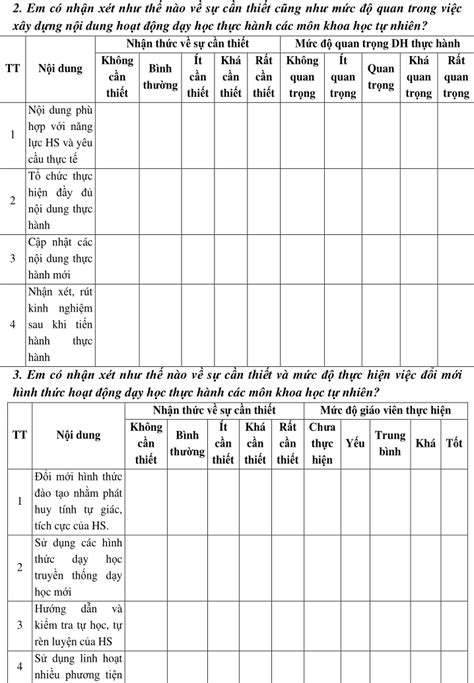 Quản Lý Hoạt động Dạy Học Thực Hành Các Môn Khoa Học Tự Nhiên Trên địa Bàn Thành Phố Cà Mau Tỉnh