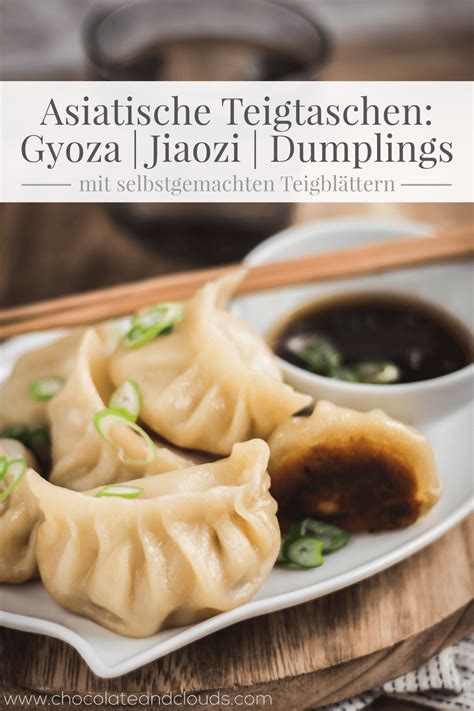 Asiatische Teigtaschen Gyoza Jiaozi Dumplings Potstickers From