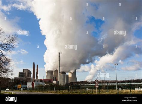 Brown Coal Power Plant Frimmersdorf Ii Stock Photo Alamy