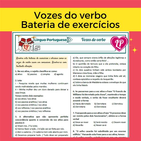 Interpretação De Texto Com Vozes Verbais Com Gabarito 7o Ano