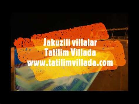 Antalya Jakuzili Kiral K Villalar Tatilim Villada Youtube