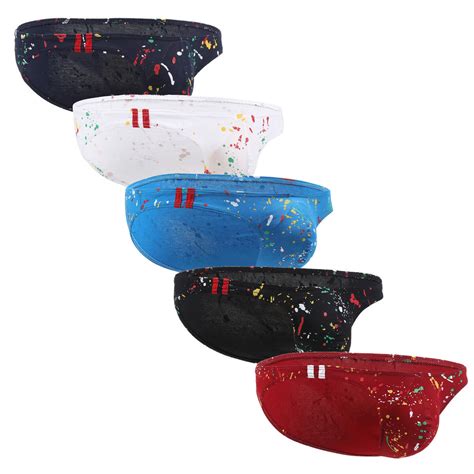 Pack Sexy Hot Men S Micro Mini Thong Briefs Pouch T Back G String Bikini Tangas Ebay