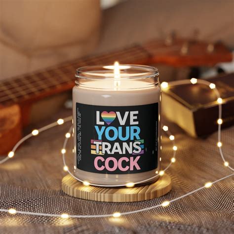 Love Your Trans Cock LGBTQ Candle Subtle Trans Candle Gay Gift Queer Gifts Best Friend Gift