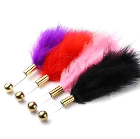 Horny Dominatrix Sex Feather Tickler Realistic Dildo Best Big