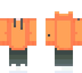 Orange hoodie | Minecraft Skin