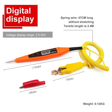 25 32v Car Digital Circuit Tester Pencil Electrica Grandado
