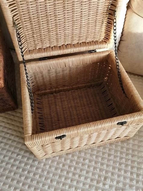 Хранение вещей: плетеный сундук, плетеный короб. плетеная корзина в ...