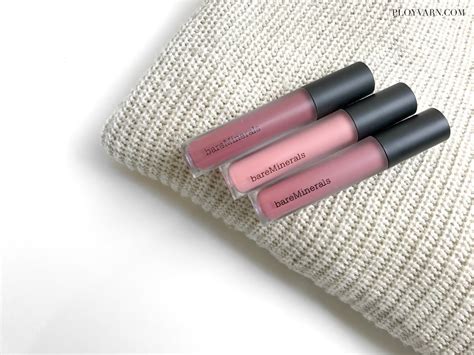 BARE MINERALS GEN NUDE MATTE LIQUID LIP COLOUR REVIEW SWATCHES Ployvarn