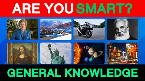 How Smart Are You 😏 General Knowledge Quiz 🤓 40 Questions Youtube