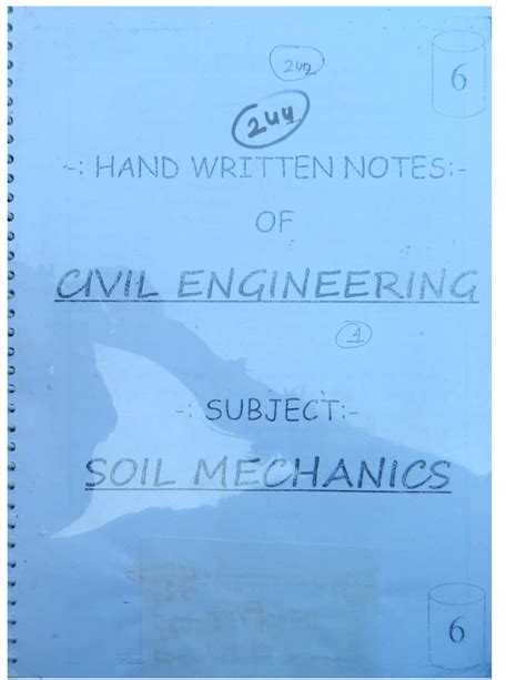 SOLUTION: Civil engineering chapter soil mechanics full notes - Studypool 