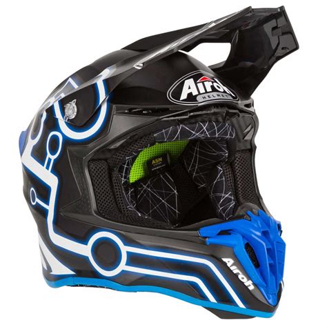 AIROH MOTOCROSS-HELM TWIST 2.0 Neon/Blue/Matt – ZSK-Racing