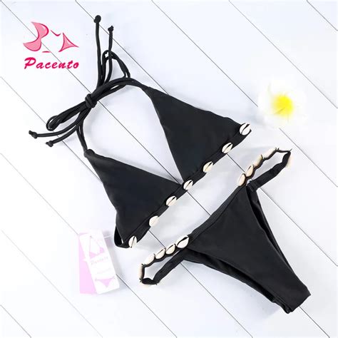 Aliexpress Buy Pacento Bikinis Set Sea Shell Bikini New Arrival Swimwear Women Bikini