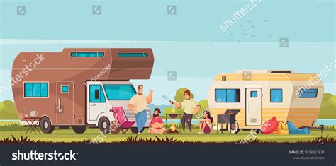 Rv Camping Cartoon