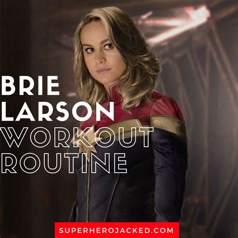 Brie Larson Workout Routine and Diet Plan: Train like Captain Marvel