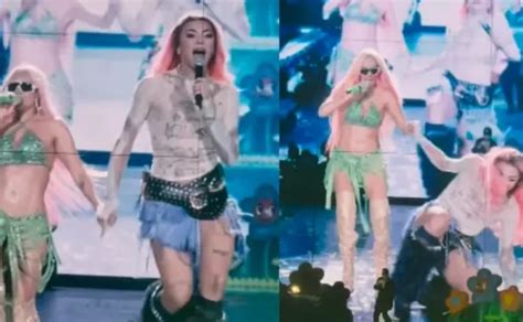 Pabllo Vittar Leva Tombo No Palco Em Show Karol G E Machuca O