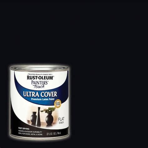 Rust Oleum Painter S Touch 32 Oz Ultra Cover Flat Black General