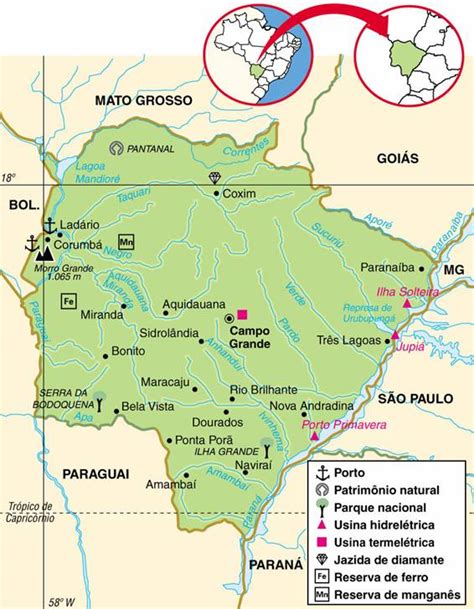 Mato Grosso Do Sul Aspectos Geogr Ficos E Socioecon Micos Do Estado