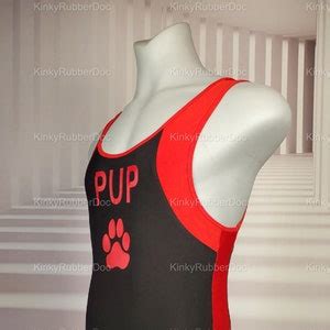 Pup Singlet Fetish Gay Uniform Fetish Gay Kinky Gear Underwear Gay Briefs Gear Pup Kinky Gimp