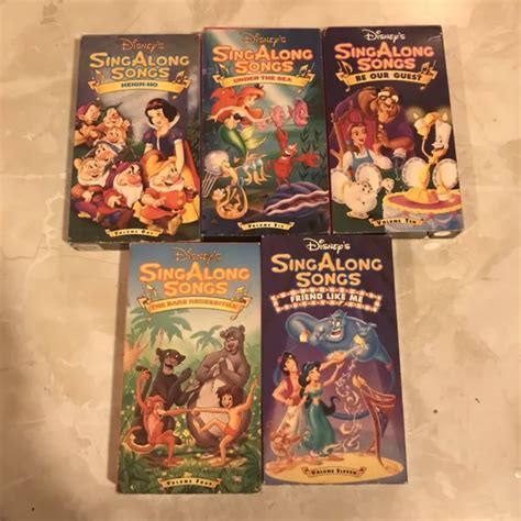 Vintage Disney Sing Along Songs Vhs Menge Eur Picclick De